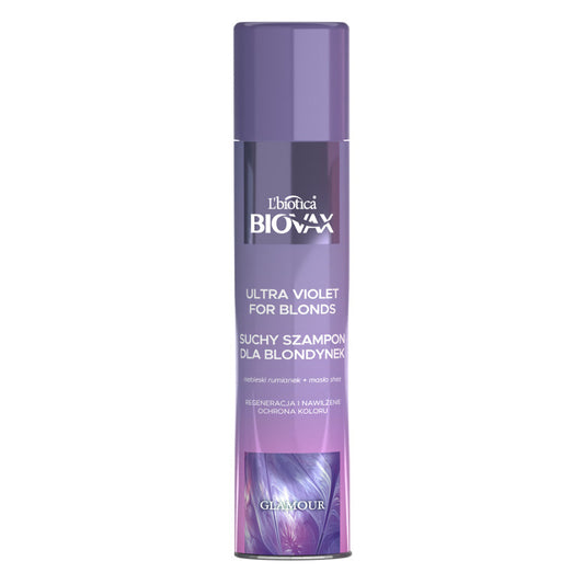 L'BIOTICA BIOVAX Glamour Sausas Šampūnas Plaukams Blondinėms - Ultra Violet