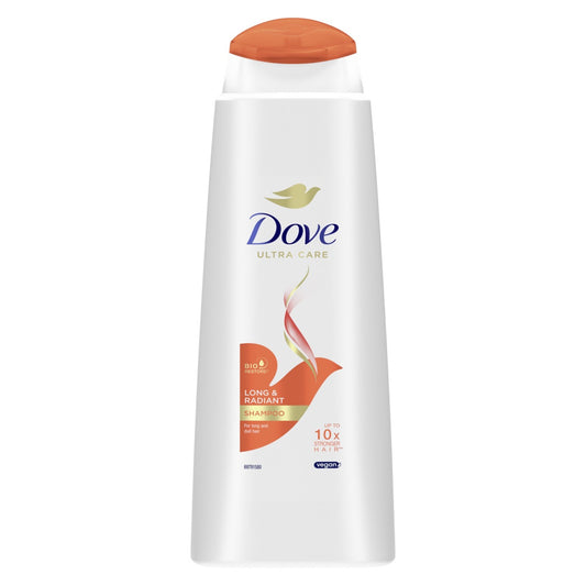 DOVE Ultra Care Šampūnas ilgiems ir nuobodiems plaukams Long & Radiant 400 ml