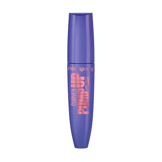 MISS SPORTY Pump Up Curved Volume Blakstienų tušas su lenkiančia šepetėlio forma 002 Extra Black 12 ml