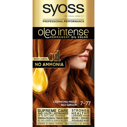 Schwarzkopf Syoss Plaukų dažai Oleo 7-77 raudona varis 1op.