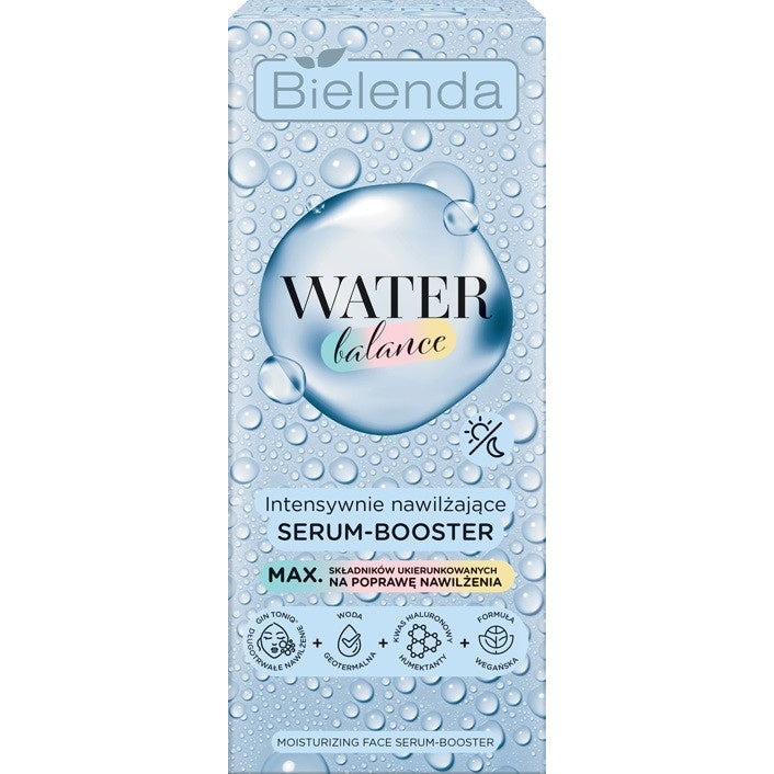 BIELENDA WATER BALANCE Intensyviai drėkinantis serumas-booster veidui dienai ir nakčiai 30g