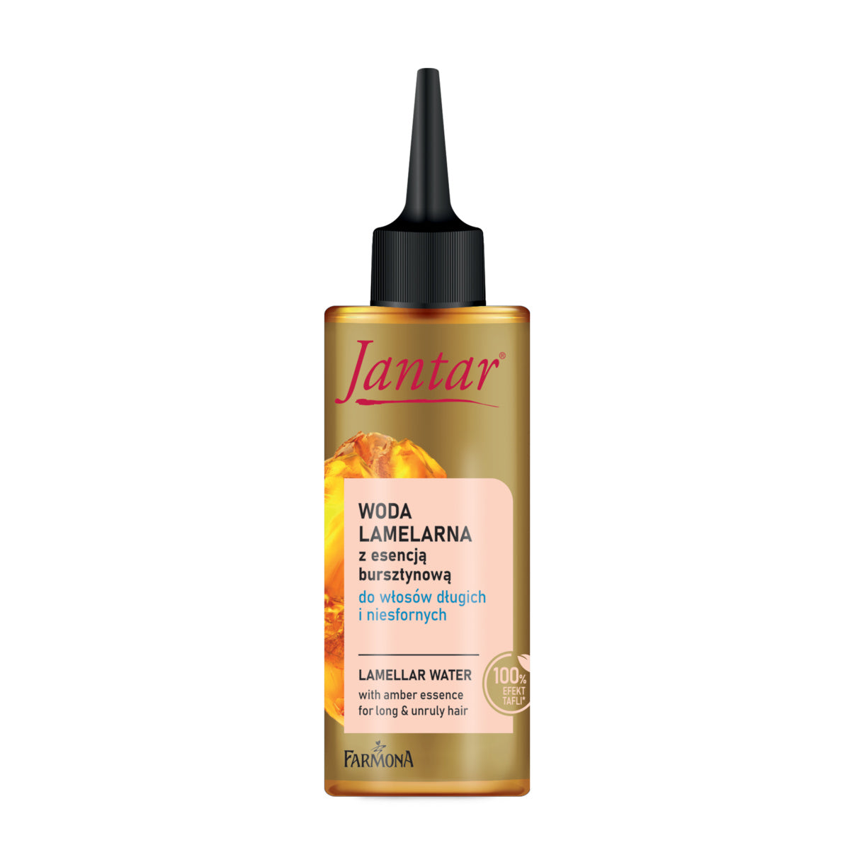 JANTAR Lamelinė vanduo su gintaro esencija ilgoms ir nepaklusnioms plaukams 150 ml