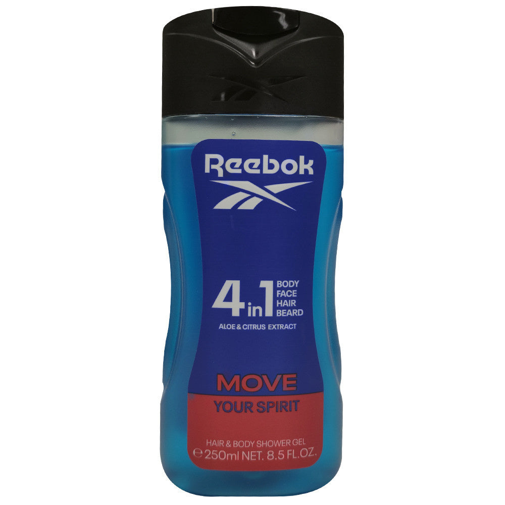 REEBOK Move Your Spirit 4w1 Vyrų dušo gelis 250 ml