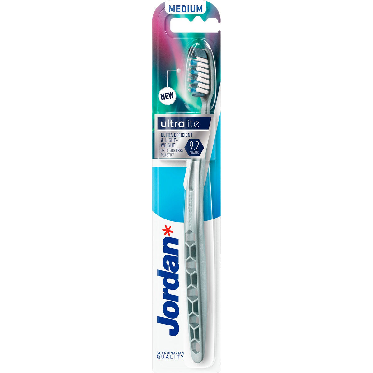 Jordan Ultralite Dantų šepetėlis - medium 1vnt - mišrios spalvos