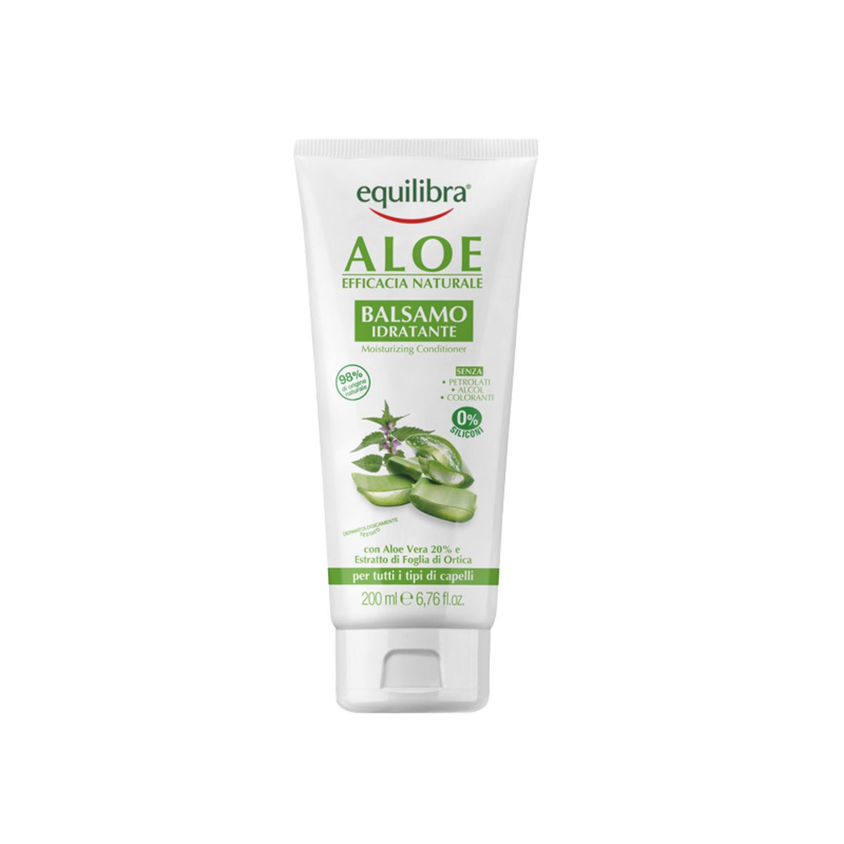 EQUILIBRA Aloe Drėkinamoji alavijo kondicionierius plaukams 200ml