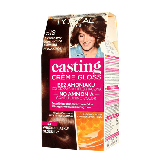 LOREAL Casting Creme Gloss Kremas koloryzujący nr 518 Riešutų Mochaccino