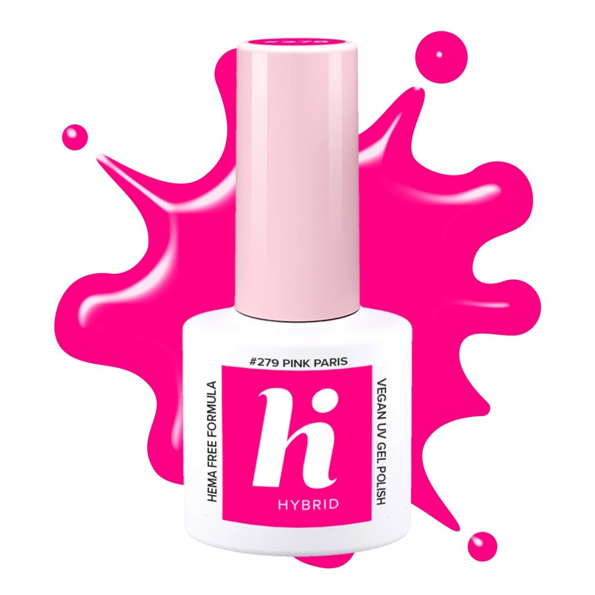 HI HYBRID HEMA Free Hibridinis lakas Neon #279 Pink Paris 5ml