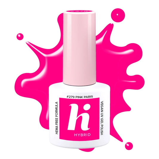 HI HYBRID HEMA Free Hibridinis lakas Neon #279 Pink Paris 5ml