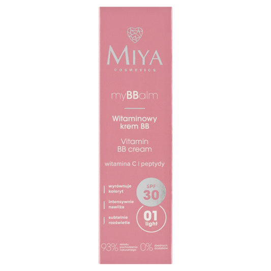 MIYA myBBalm Vitamininis BB kremas SPF30 01 30 ml