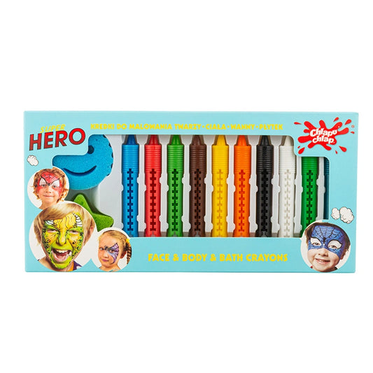 CHLAPU CHLAP Pieštukai veido ir kūno piešimui - Super Hero