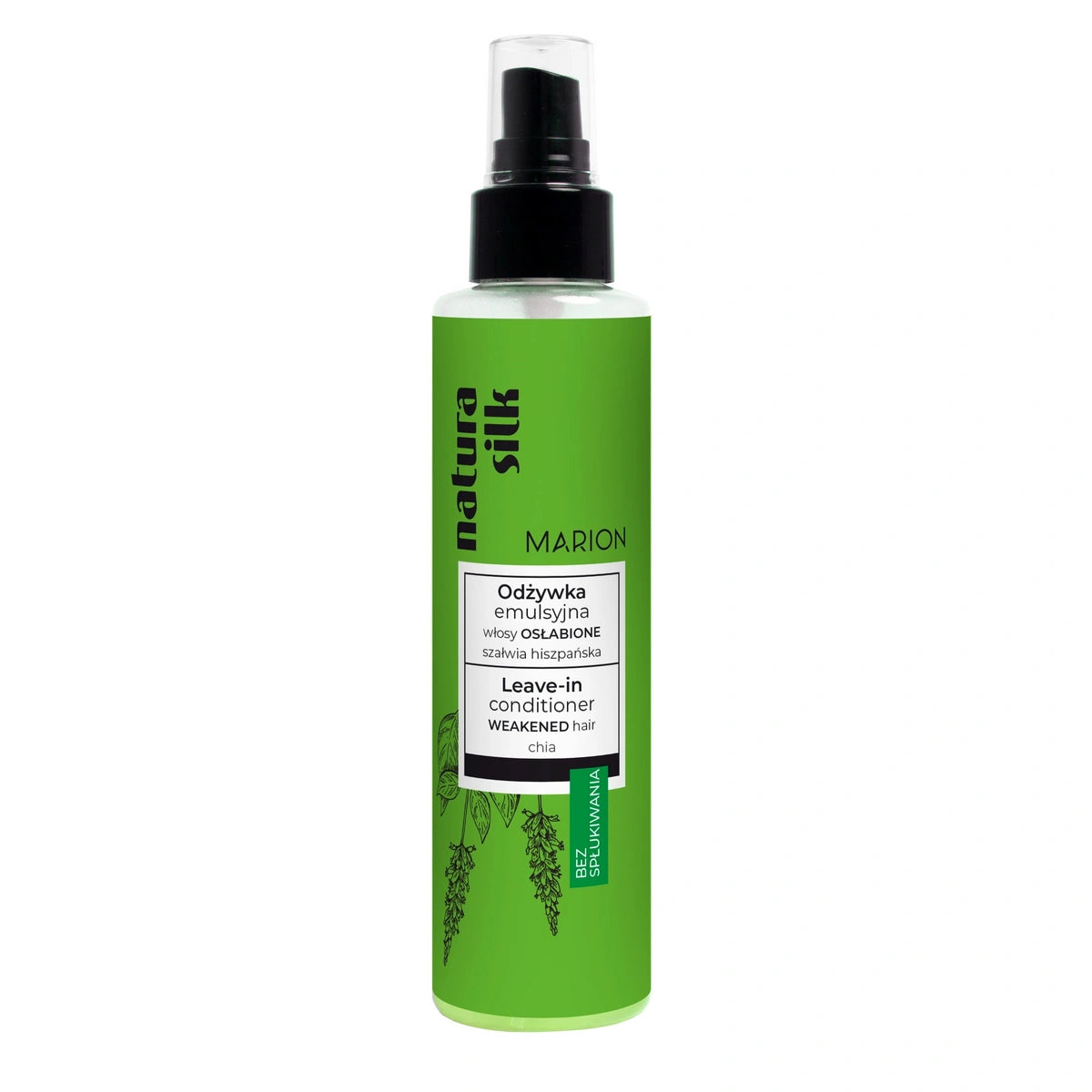 MARION Natura Silk Emulsinė kondicionierius be skalavimo Silpniems plaukams 150 ml