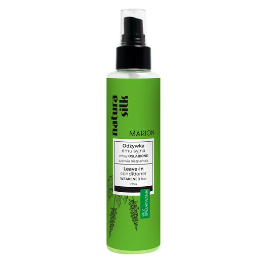 MARION Natura Silk Emulsinė kondicionierius be skalavimo Silpniems plaukams 150 ml