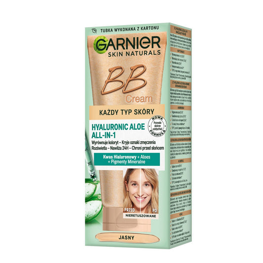 GARNIER Skin Naturals BB kremas su hialuronu ir alaviju All-in-One - šviesus - visų tipų odai 50 ml