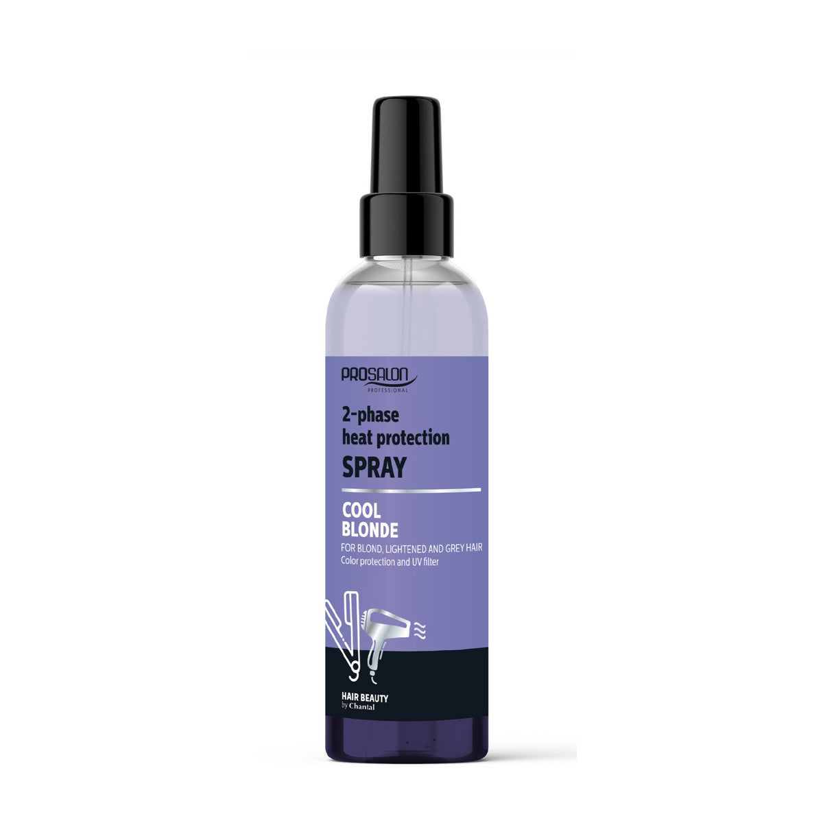 CHANTAL ProSalon Cool Blonde Dvifazis termoprotekcinis skystis plaukams blond, šviesinami ir pilkšvais 200ml