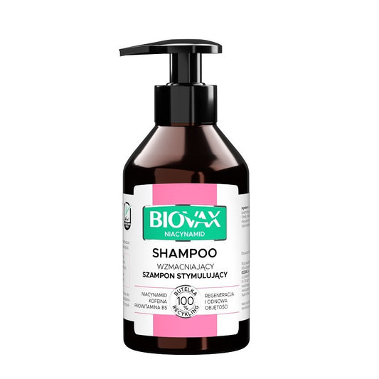 L`BIOTICA Biovax Niacynamid Stiprinantis Šampūnas su niacinu 200ml