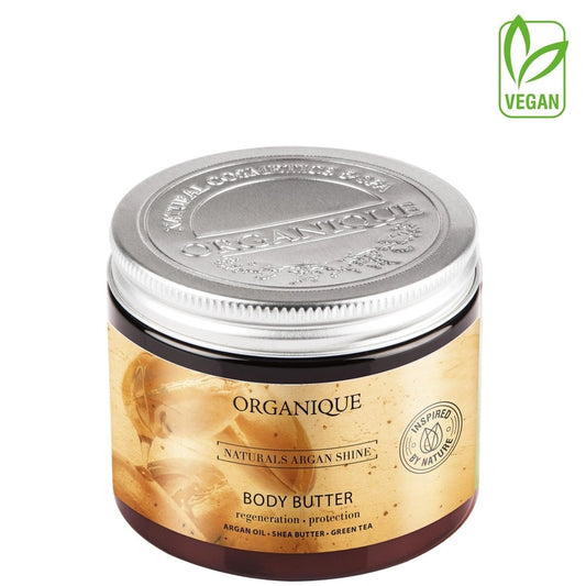 ORGANIQUE Naturals Argan Shine Maitinantis kūno sviestas 200ml