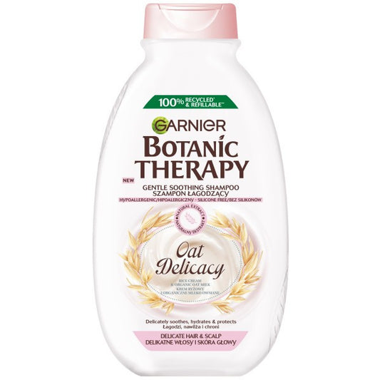 GARNIER Botanic Therapy Šampūnas raminantis Oat Delicacy - jautriems plaukams ir galvos odai 400 ml