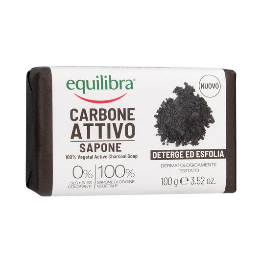 Equilibra Aktyvus anglies valomasis muilas 100% augalinis su aktyviu anglies 100g