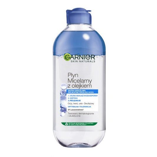 GARNIER Skin Naturals Dvifazis micelinis skystis su mėlynuoju gėlių ekstraktu 400ml