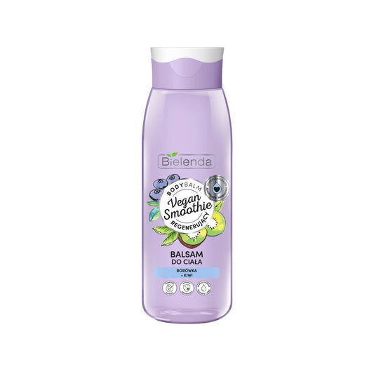 BIELENDA VEGAN SMOOTHIE Kūno balzamas regeneruojantis Mėlynė ir Kivis 400ml