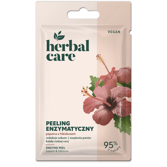 HERBAL CARE Vegan Enzimatinis šveitiklis veidui - Papainas su hibisku 7 g