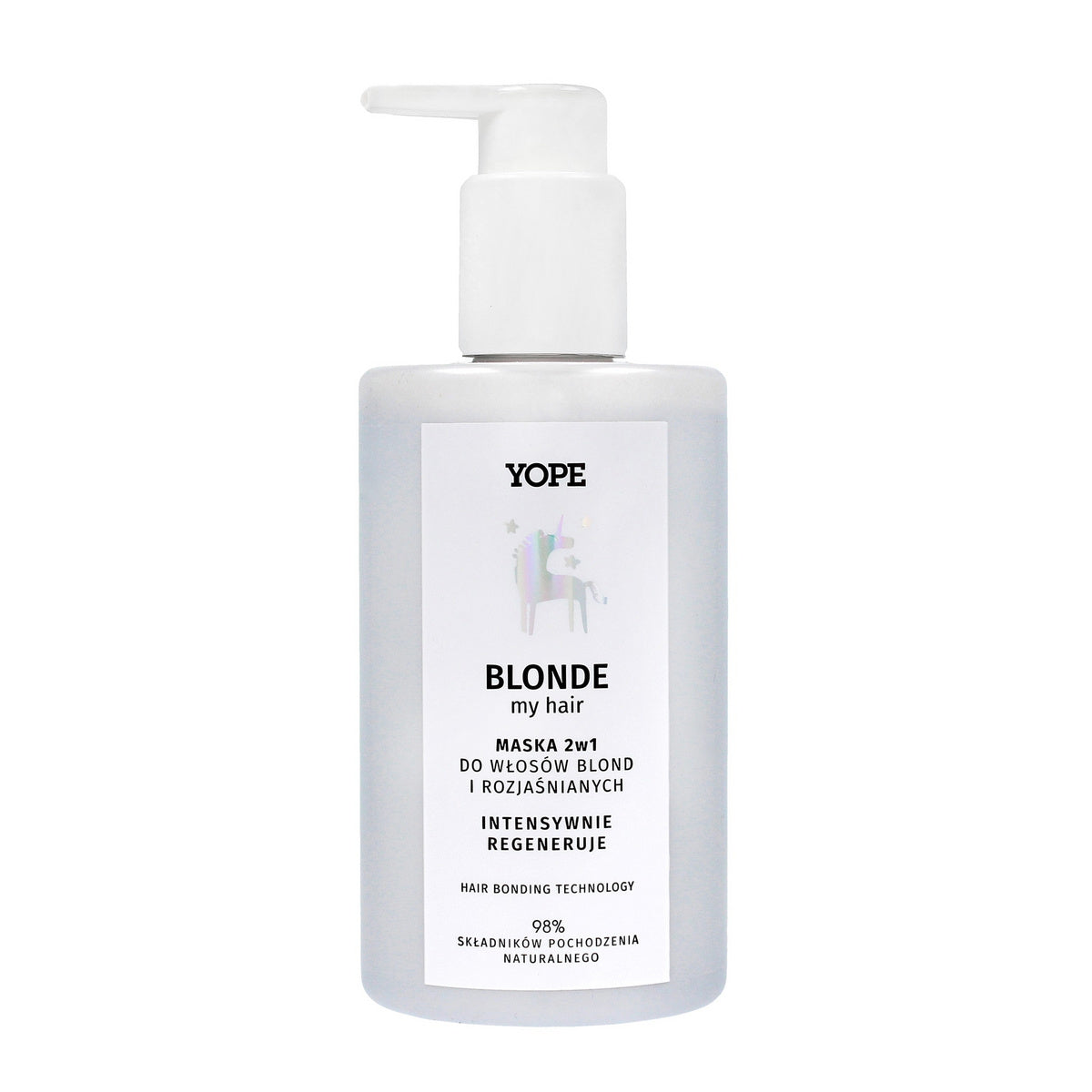 YOPE Blonde My Hair 2w1 kaukė šviesiems ir šviesinamiems plaukams - intensyvi regeneracija 300ml