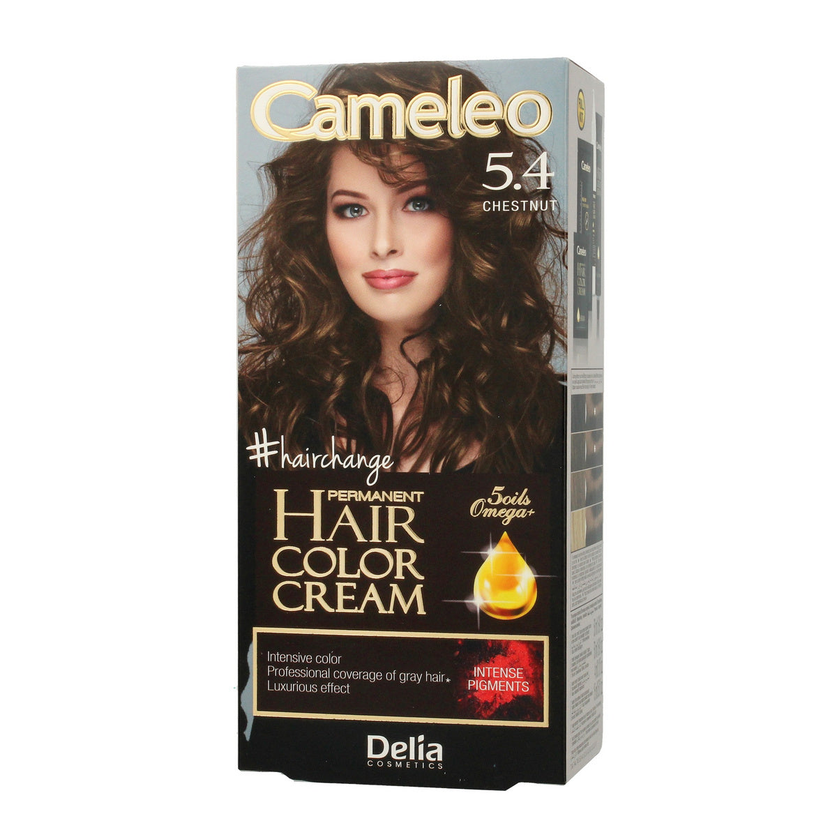 DELIA COSMETICS CAMELEO OMEGA Nuolatinė spalva 5.4 Kaštoninė