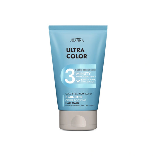 JOANNA Ultra Color Spalvą keičiančios plaukų kondicionierius 3 minučių - šaltos šviesių atspalvių 100g