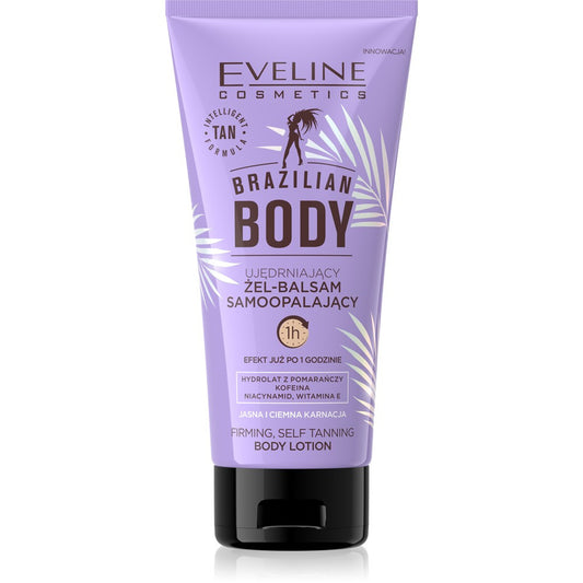 EVELINE Brazilian Body Stangrinantis savaiminio įdegio gelis-balsamas - šviesiai ir tamsiai odai 150 ml