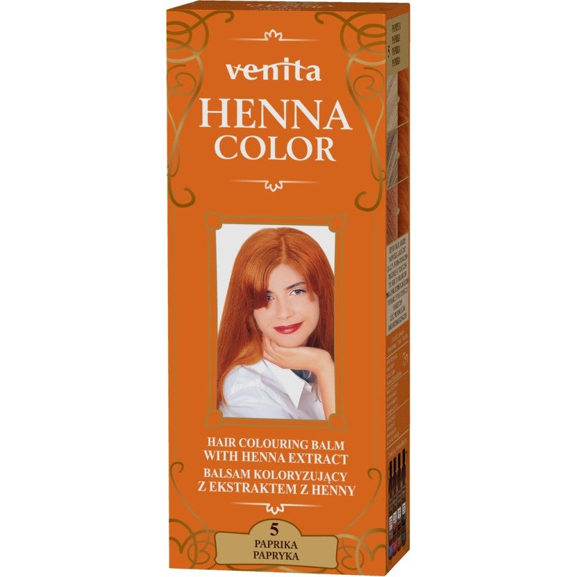 VENITA Henna Color Balsamas su henna - 5 Paprika