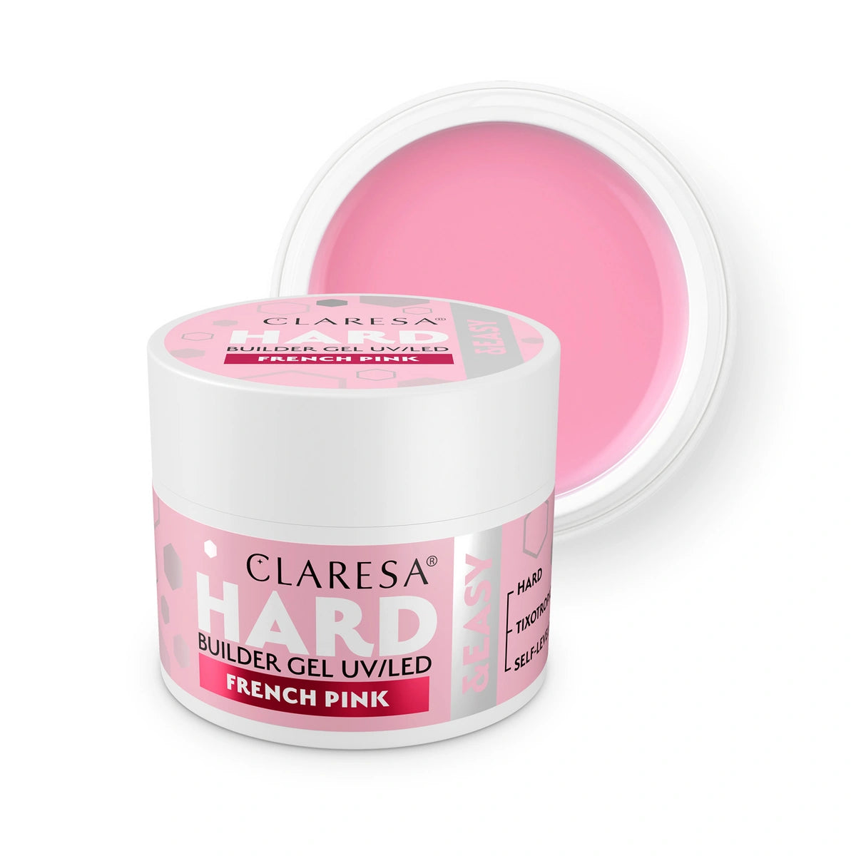 CLARESA Hard&Easy Statybinis gelis French Pink 45 g
