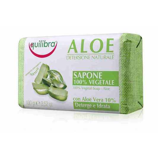 Equilibra Aloe Švelnus alavijo muilas plytelėje 100g