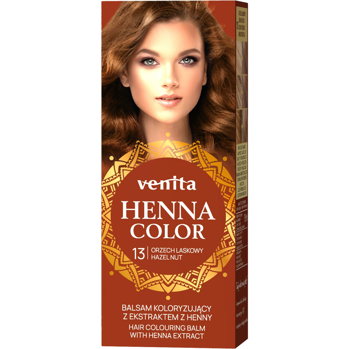 VENITA Henna Color Balsamas spalvą keičiantis su natūraliu henna ekstraktu - 13 Lašinių riešutų 1op.