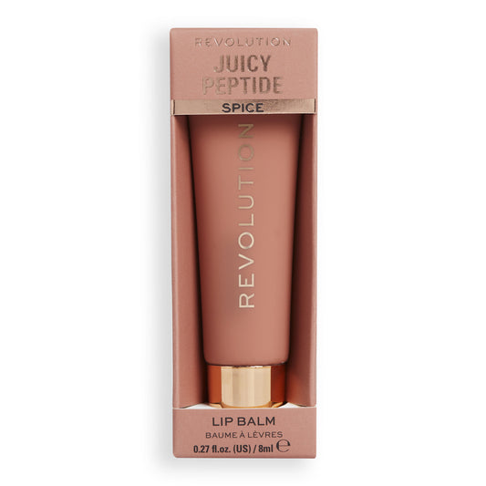REVOLUTION Juicy Peptide Drėkinamasis lūpų balzamas-blizgesys Spice 8 ml