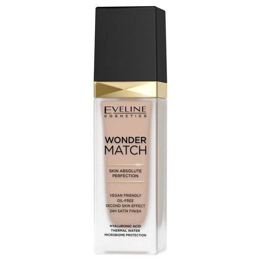 EVELINE Wonder Match makiažo pagrindas, pritaikantis prie odos nr. 35 Sunny Beige 30 ml