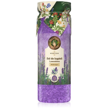 RECEPTURY ZIELARKI Skarby Polne Ramunėlių vonios druska - Levandų 700g