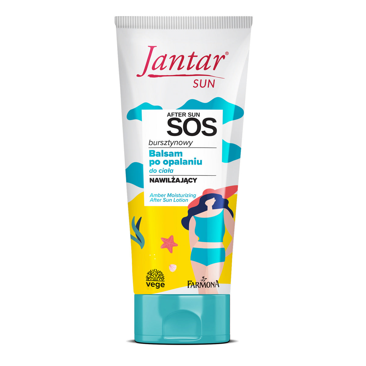 JANTAR Sun SOS Gintarinis drėkinamasis balzamas po įdegio Family 200 ml