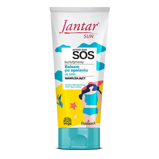 JANTAR Sun SOS Gintarinis drėkinamasis balzamas po įdegio Family 200 ml