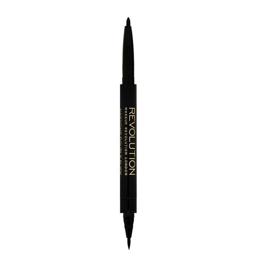 REVOLUTION Awesome Eyeliner dvipusis juodas pieštukas ir skystas akių kontūro pieštukas