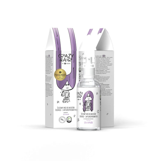 HISKIN Crazy Hair Aliejų mišinys vidutinio ir aukšto poringumo plaukams - Levanda 100 ml
