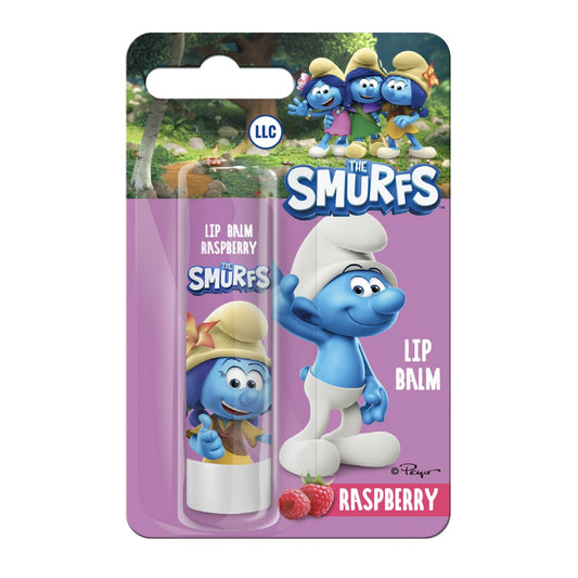 LL The Smurfs Apsauginis lūpų balzamas Raspberry
