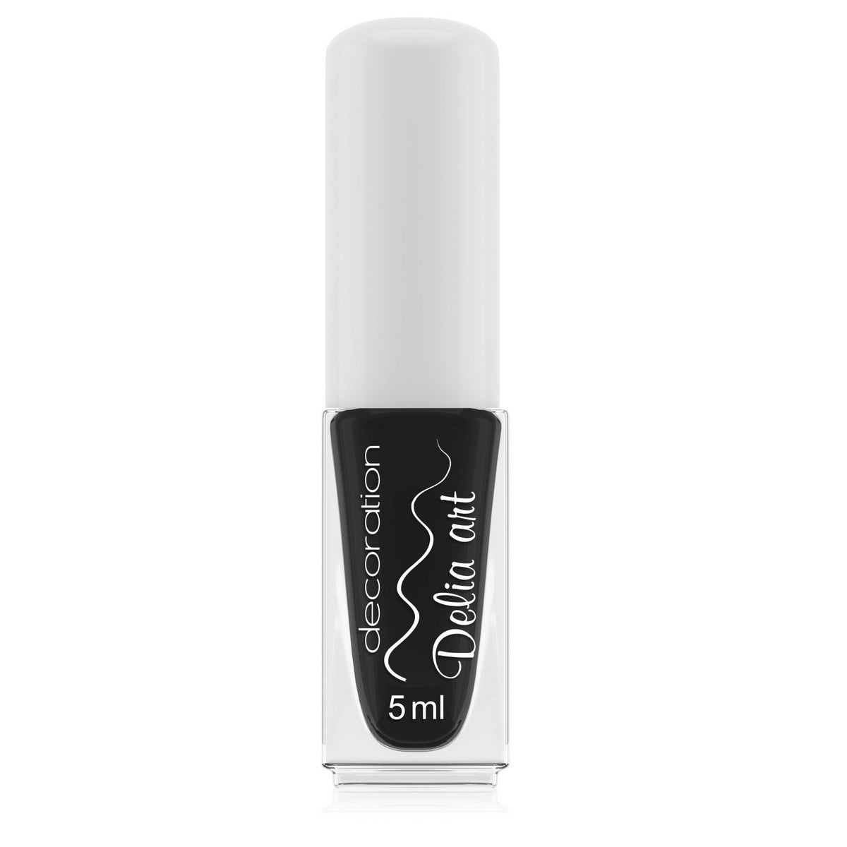 DELIA Art Nagų puošybos lakas juodas 5 ml