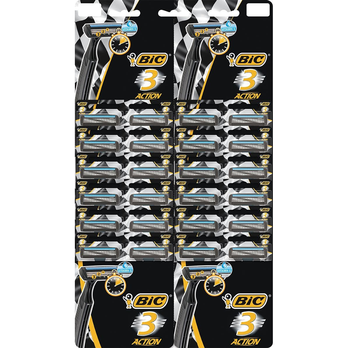 Bic skutimosi peiliukai BIC 3 Action 24 vnt.