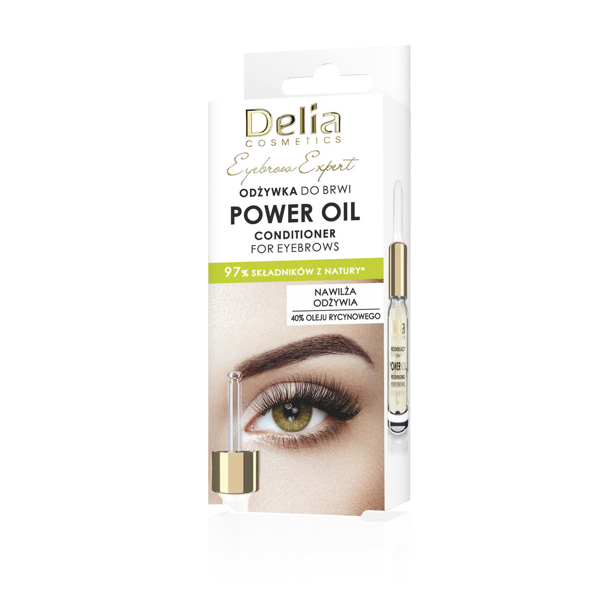 DELIA COSMETICS Eyebrow Expert Stymuliator antakiams Power Oil 10 ml