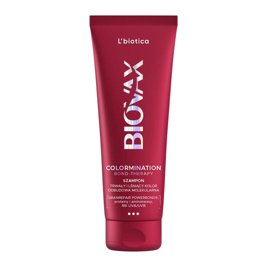 L'BIOTICA Biovax Colormination Bond Therapy Atstatantis šampūnas dažytiems plaukams 200 ml