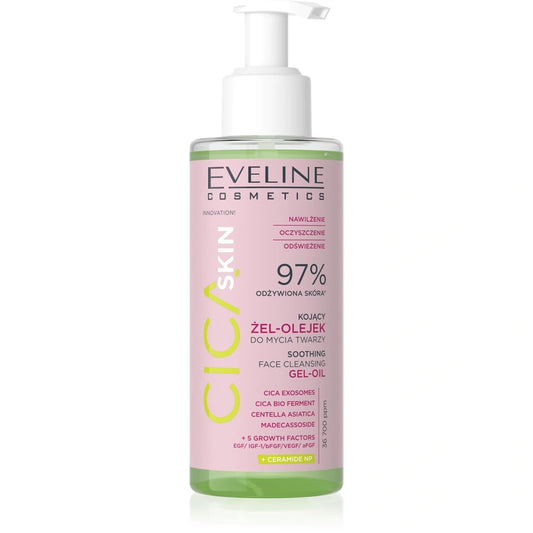 EVELINE CICA Skin Raminantis Gel-aliejus veido prausimui 145 ml