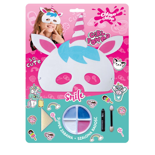 CHLAPU CHLAP Rinkinys kūrybingam žaidimui Girl Power - UNICORN Kaukė