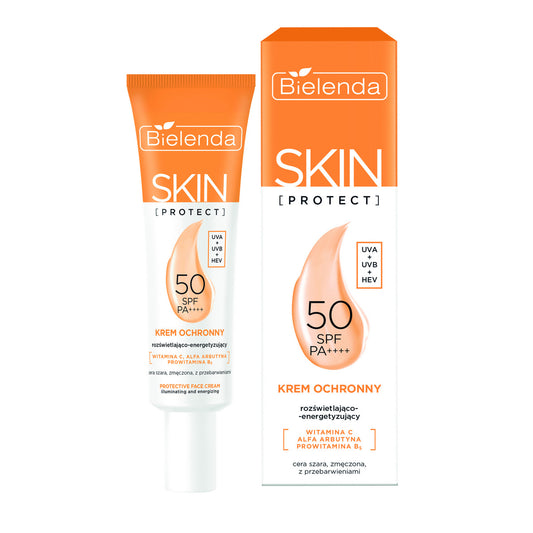 BIELENDA Skin Protect Apsauginis kremas SPF 50 švytinantis-energizuojantis 40 ml