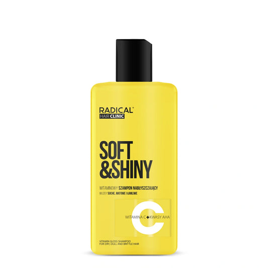 RADICAL HAIR CLINIC Soft & Shiny Vitaminų šampūnas blizginantis sausiems, nuobodiems ir trapusiems plaukams 300 ml