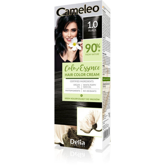 DELIA COSMETICS CAMELEO Color Essence Kremas koloryzujący nr 1.0 - juodas
